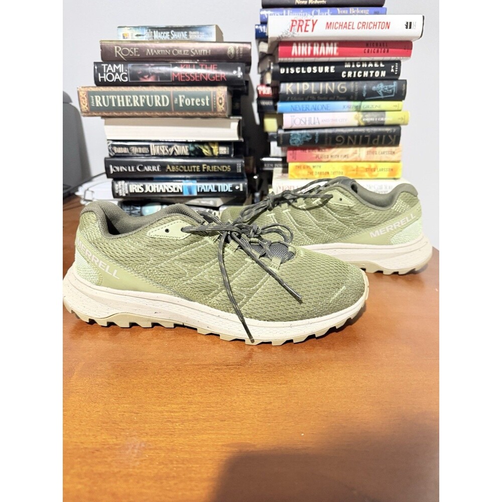 Merrell Men's Fly Strike Trail Running Shoes Olive Green US 9 Gore-Tex J068131